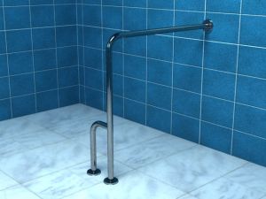Poręcz dla niepełnosprawnych ściana podłoga prawa 75/80cm PSP 177P
