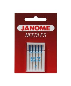 IGŁY JANOME BLUE TIP DO TKANIN I POLIESTRÓW - 5 SZT. O GRUBOŚCI 75