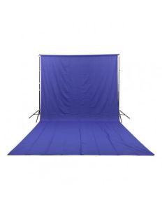 GlareOne Niebieskie tło materiałowe Blue Screen 3x6