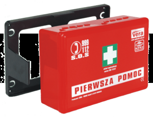 Przemysłowa apteczka pierwszej pomocy w pudełku z tworzywa 