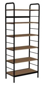 Regał biblioteczny rama metalowa jednostronny A o zwiększonej wytrzymałości półek