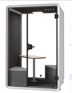 Kabina akustyczna do biura dwuosobowa Medium Booth biały/szary ST