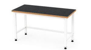 Stół warsztatowy BLOX Frame Prostokąt 1200x600 mm, rozmiar 4-6, blat pokryty tworzywem polipropylenowym