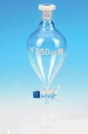ROZDZIELACZ LABORATORYJNY GRUSZKOWY, 250 ML